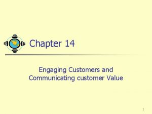 Chapter 14 Engaging Customers and Communicating customer Value