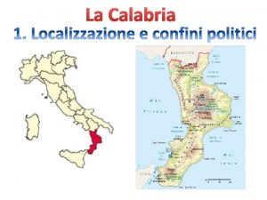 La Calabria Lo stemma della Regione Calabria ha