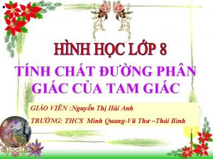 TNH CHT NG PH N GIC CA TAM