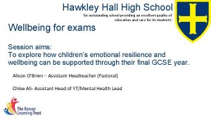 Hawkley Hall High School An outstanding school providing