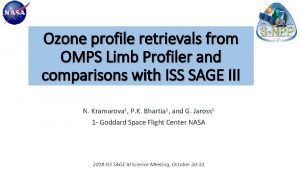 Ozone profile retrievals from OMPS Limb Profiler and