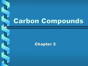 Carbon Compounds Chapter 2 Inorganic Compounds Do NOT