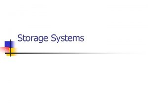 Storage Systems Grain Storage v Moisture is the