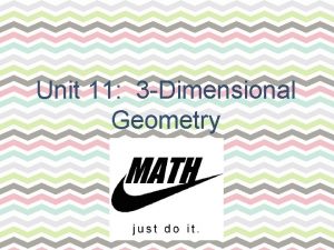Unit 11 3 Dimensional Geometry 3 D Geometry