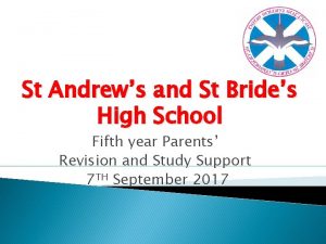 St Andrews and St Brides High School Fifth