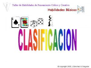 Taller de Habilidades de Pensamiento Crtico y Creativo