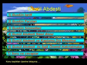 Gusl Abdesti 1 Gusln tarifi 2 Gusln Farzlar