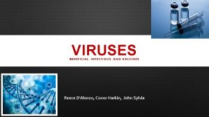 VIRUSES BENEFICIAL INFECTIOUS AND VACCINES Reece DAlonzo Conor