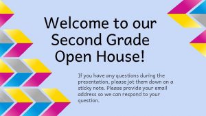 Welcome to our Second Grade Open House If