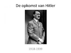 De opkomst van Hitler 1918 1939 Leermap Cijfer