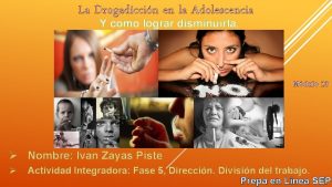 La Drogadiccin en la Adolescencia Y como lograr