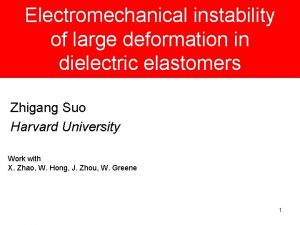 Electromechanical instability of large deformation in dielectric elastomers