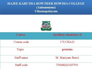 HAJEE KARUTHA ROWTHER HOWDIA COLLEGE Autonomous Uthamapalayam Course