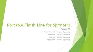 Portable Finish Line for Sprinters Group 30 Michael