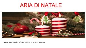 ARIA DI NATALE Plesso Rodari classi 3 A