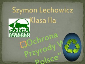 Szymon Lechowicz Klasa IIa a n o r