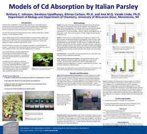 Models of Cd Absorption by Italian Parsley Brittany