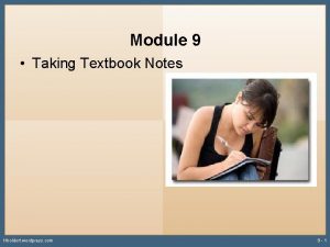 Module 9 Taking Textbook Notes Hholdorf wordpress com