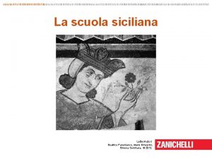 La scuola siciliana Letter Autori Beatrice Panebianco Mario