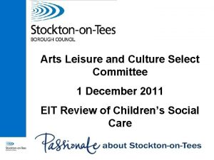 Arts Leisure and Culture Select Committee 1 December