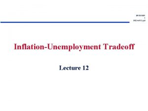 BRINNER 1 902 mit 12 ppt InflationUnemployment Tradeoff