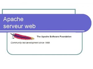 Apache serveur web La rpartition des serveurs Source