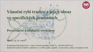 Vnon ryb tradice a jejich obraz ve specifickch