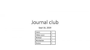 Journal club Sept 16 2019 EWAS 7 DNAm