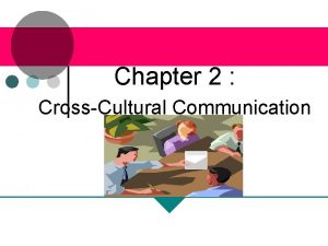 Chapter 2 CrossCultural Communication CrossCultural Communication Four Chapter