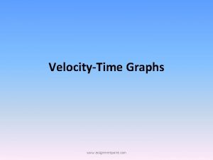 VelocityTime Graphs www assignmentpoint com Velocitytime Graphs Uniform
