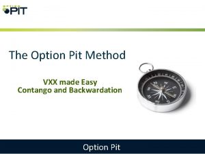 The Option Pit Method VXX made Easy Contango