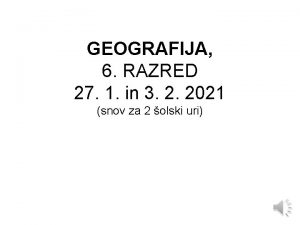GEOGRAFIJA 6 RAZRED 27 1 in 3 2