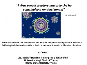 i virus sono il creatore nascosto che ha