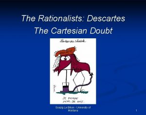 The Rationalists Descartes The Cartesian Doubt Soazig Le
