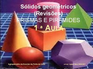 Slidos geomtricos Revises PRISMAS E PIR MIDES 1