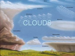 CLOUDS HOW DO CLOUDS FORM Condensation or deposition