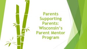 Parents Supporting Parents Wisconsins Parent Mentor Program Background