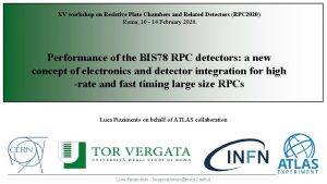 XV workshop on Resistive Plate Chambers and Related