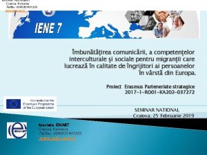 EDUNET Association Craiova Romania Telfax 0040351401203 www edunet