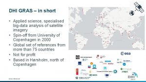 DHI GRAS in short Applied science specialised bigdata