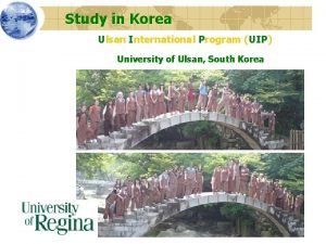 Study in Korea Ulsan International Program UIP University