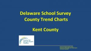Delaware School Survey County Trend Charts Kent County