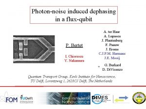 Photonnoise induced dephasing in a fluxqubit P Bertet