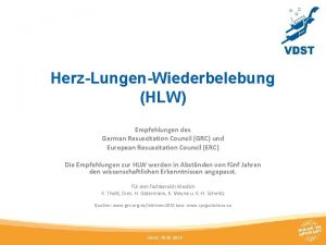 HerzLungenWiederbelebung HLW Empfehlungen des German Resuscitation Council GRC