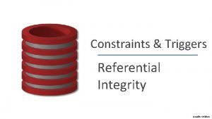 Constraints Triggers Referential Integrity Jennifer Widom Referential Integrity