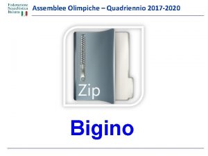 Assemblee Olimpiche Quadriennio 2017 2020 Bigino 4 passi