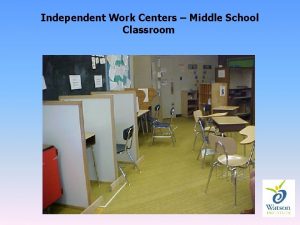 Independent Work Centers Middle School Classroom 1 2