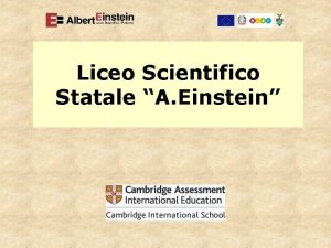 Liceo Scientifico Statale A Einstein Cosa il Liceo