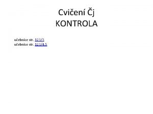 Cvien j KONTROLA uebnice str 1233 uebnice str