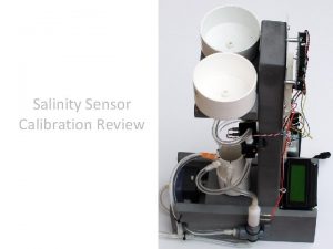Salinity Sensor Calibration Review Review of conductivity sensor